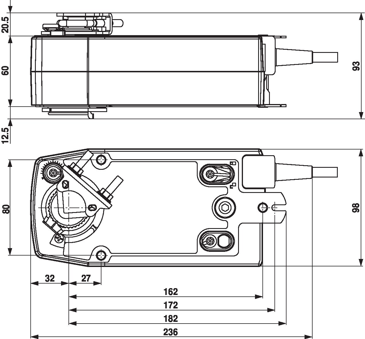 Электропривод Belimo SF24A-SR (20 Н·м)
