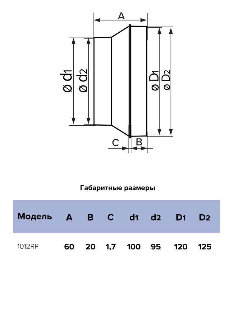 Радиальный редуктор 1012RP