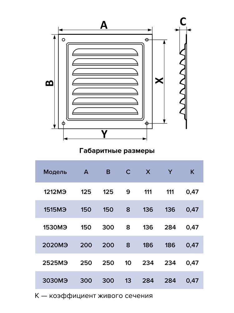 Решетка вентиляционная МЭ сетка 300х300 окрашенная сталь Ivory ERA