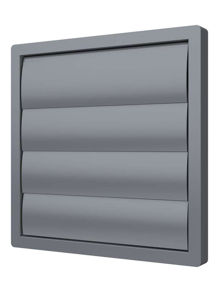 Выход стенной КФ фланец D355 жалюзи 410x410 ASA Gray ERA STREETLINE