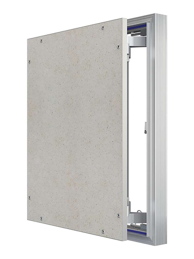 Люк ревизионный D C ERAmo Optimum 400х500 скрытый монтаж петля алюминий EVECS