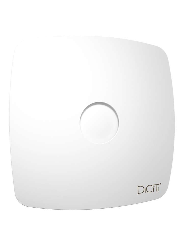 Вентилятор накладной RIO D100 обратный клапан Matt white DICITI