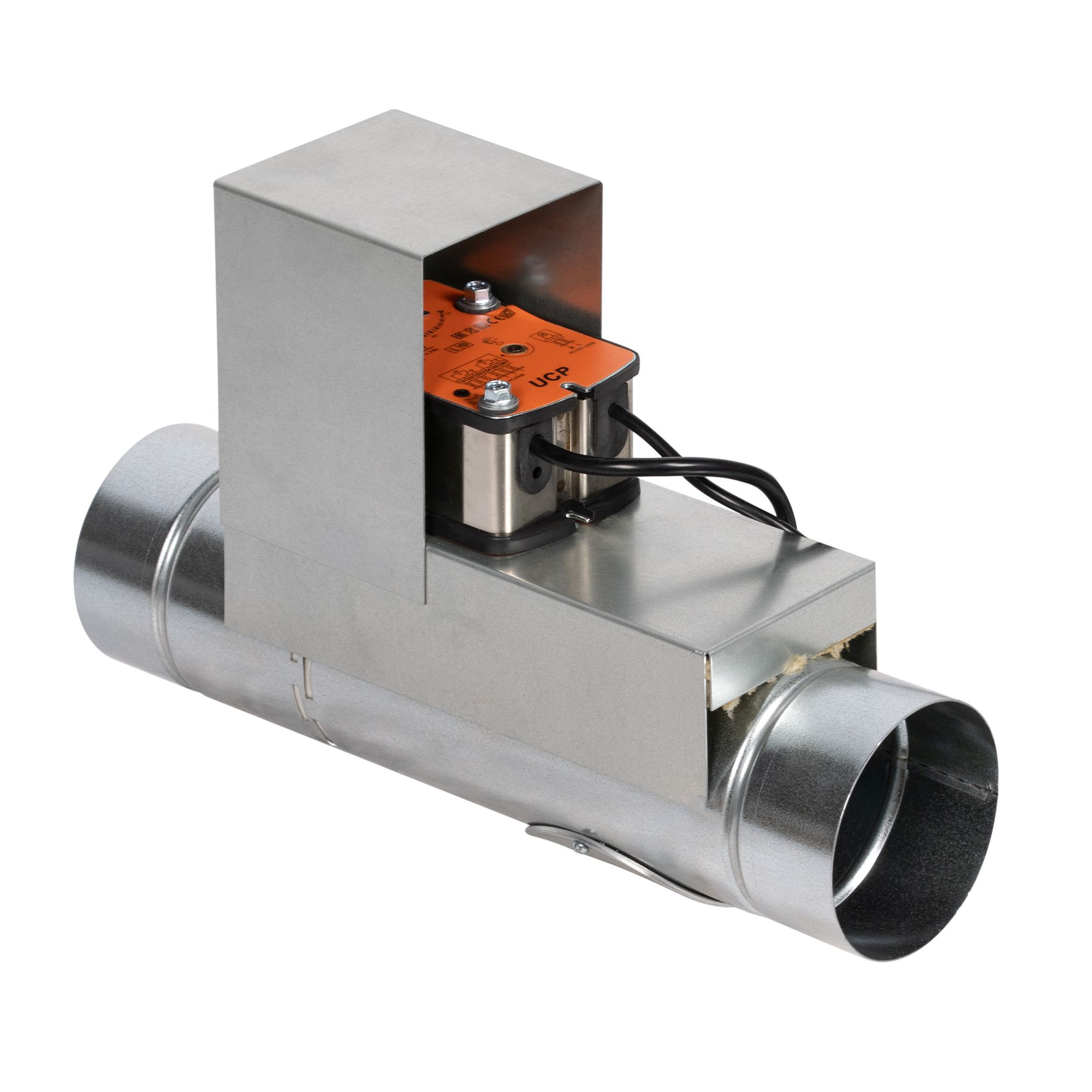 Клапан противопожарный SHUFT SHFDO-60-O-d225-MB230-0-0-Kl-0, Ø225 мм, EI 60