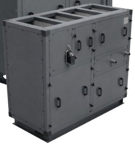 Приточно-вытяжная установка с пластинчатым рекуператором RWN-RP-1800(50c)-ЕС-W-Vertical(N)