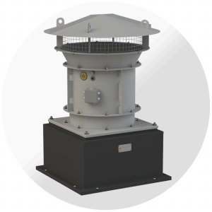 Крышный приточный вентилятор ВКОП-С №3,15, Ø315 мм