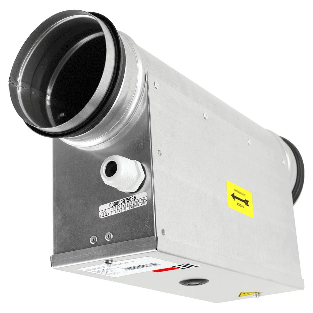 Электрический нагреватель для круглых каналов ZILON ZEA 125-1,8/1 Электрический нагреватель для круглых каналов ZILON ZEA 125-1,8/1