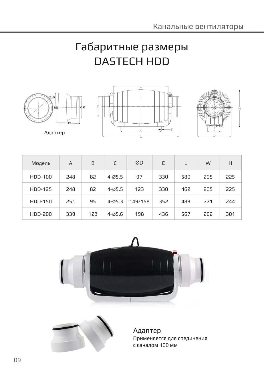 Габаритные размеры HDD Dastech HDD-200PE